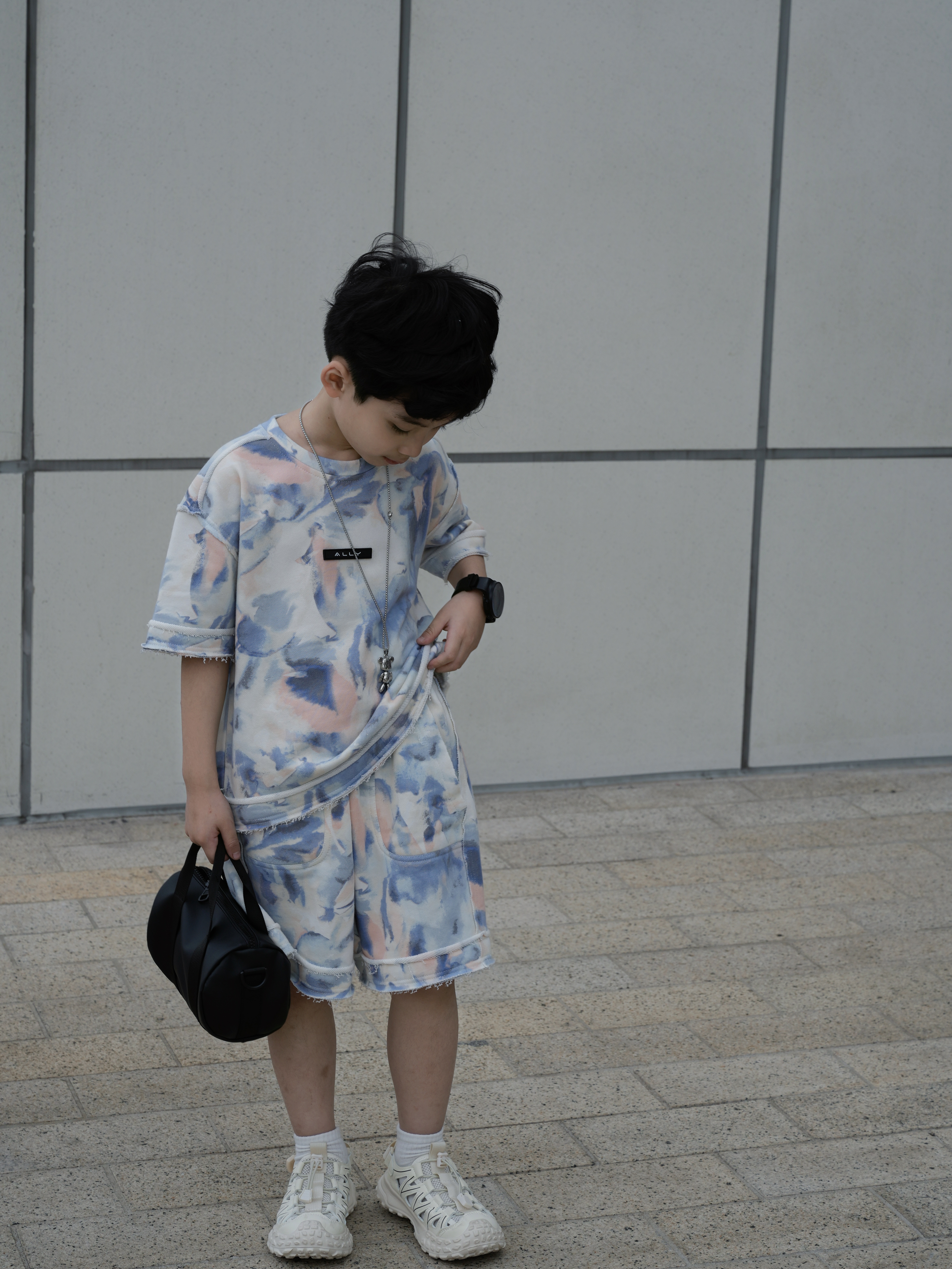 Bộ quần áo Ally thun cotton bé trai loang màu pastel_thumbnail_8