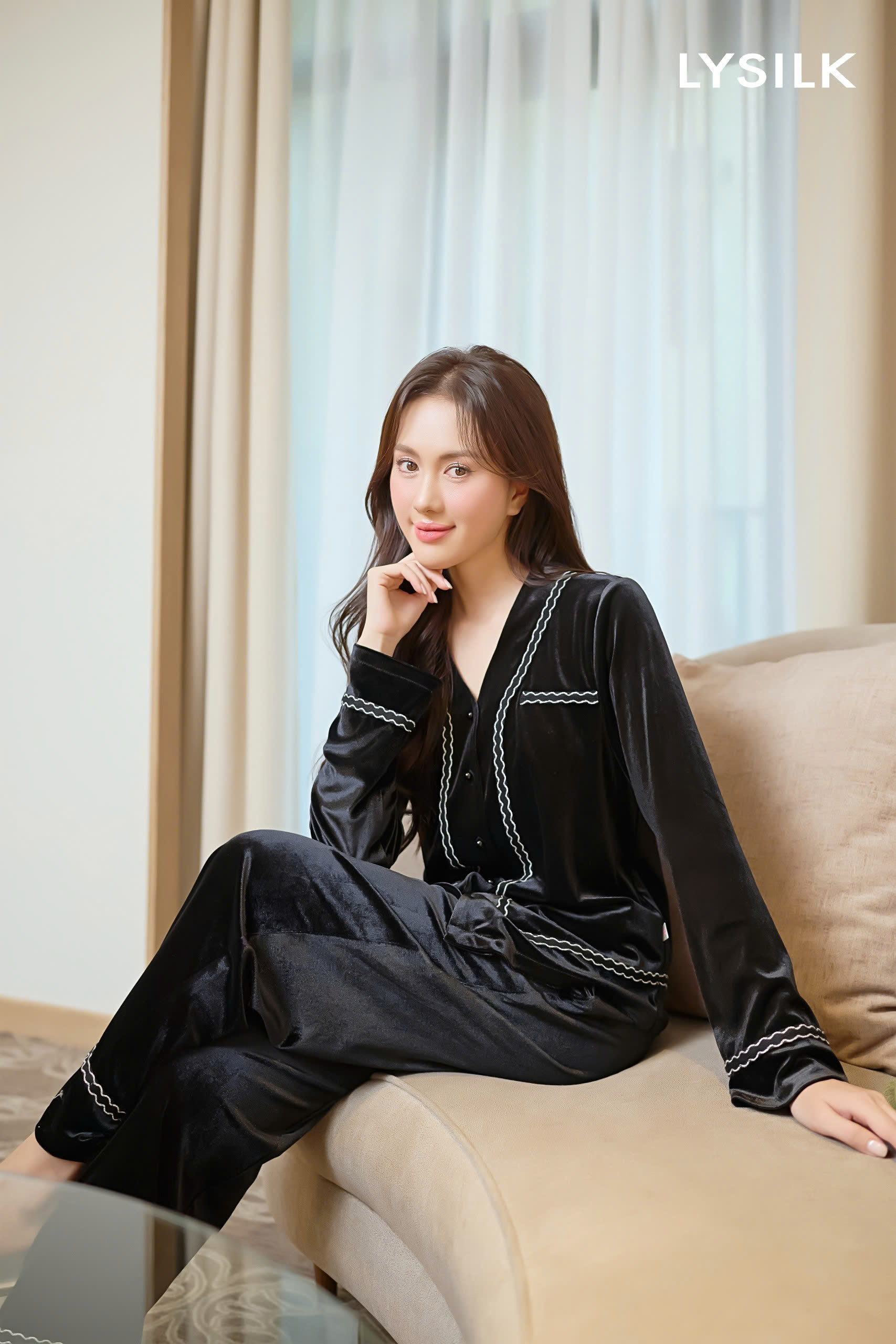 Bộ nhung áo dài, quần dài BN579_thumbnail_9