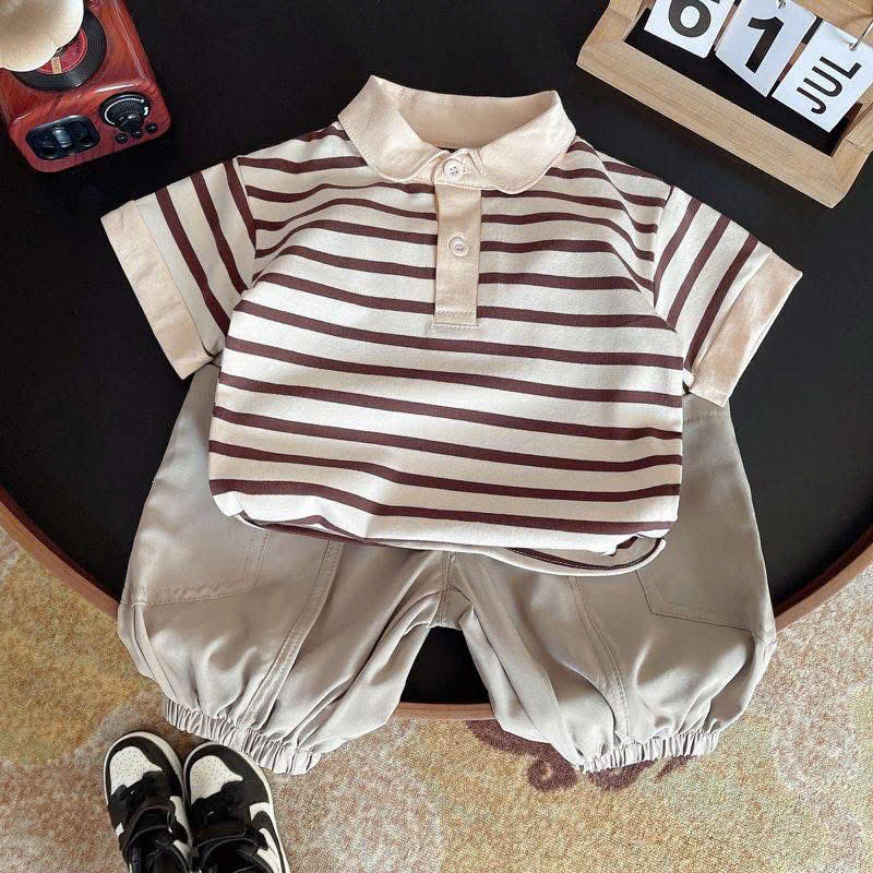 C85 BỘ POLO SỌC ÁO CỘC QUẦN DÀI- A117.1749