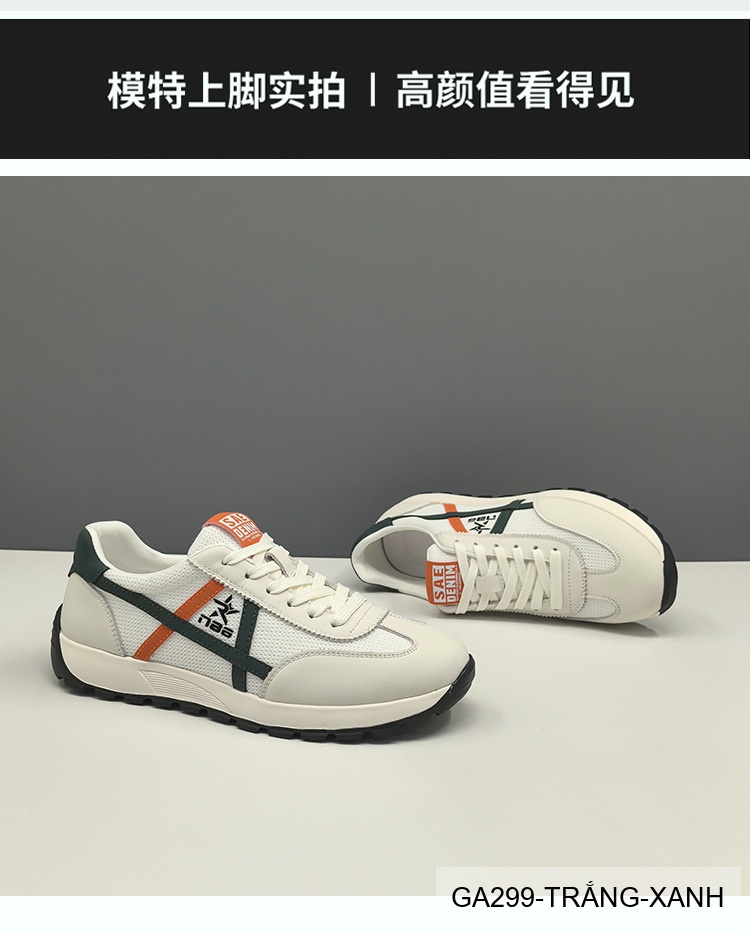 GA299 - Giày thể thao nam đế dày tăng chiều cao, thoáng khí, da bò lớp đầu, phong cách thời trang Hàn Quốc_thumbnail_4