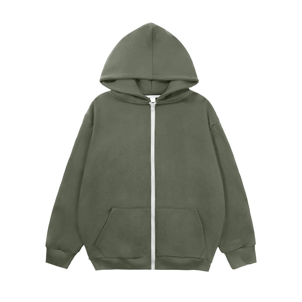 Áo hoodie zip trơn nữ form rộng HZT01 Miucho chân cua_thumbnail_13