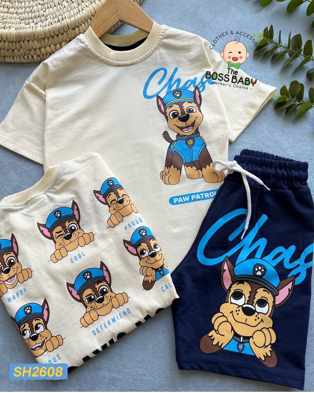 Set bộ da cá be than pawpatrol