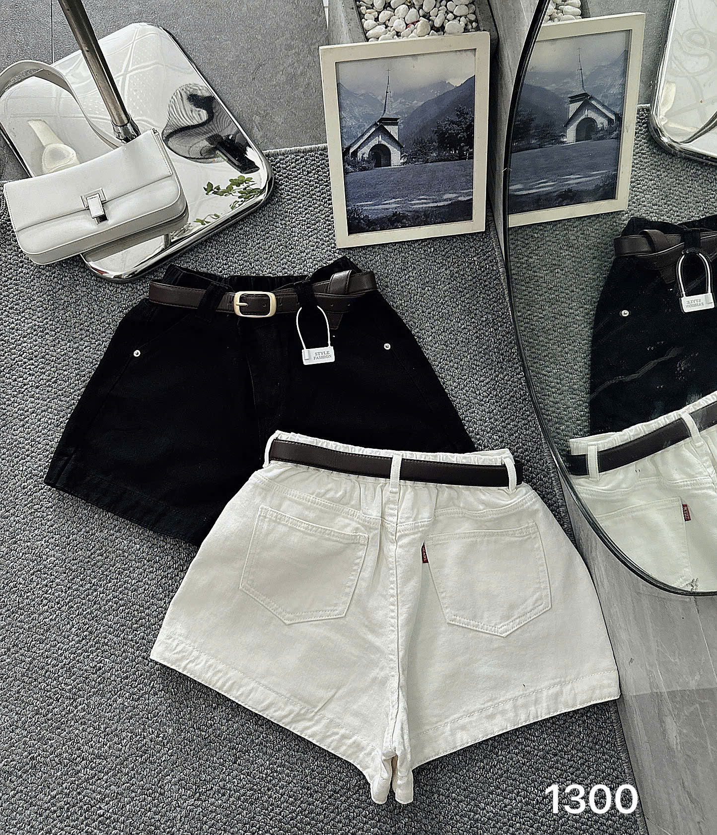 Quần short jean kaki lưng thun bigsize QSJ1300-1 dành cho nàng bigsize từ 55-90kg_thumbnail_3