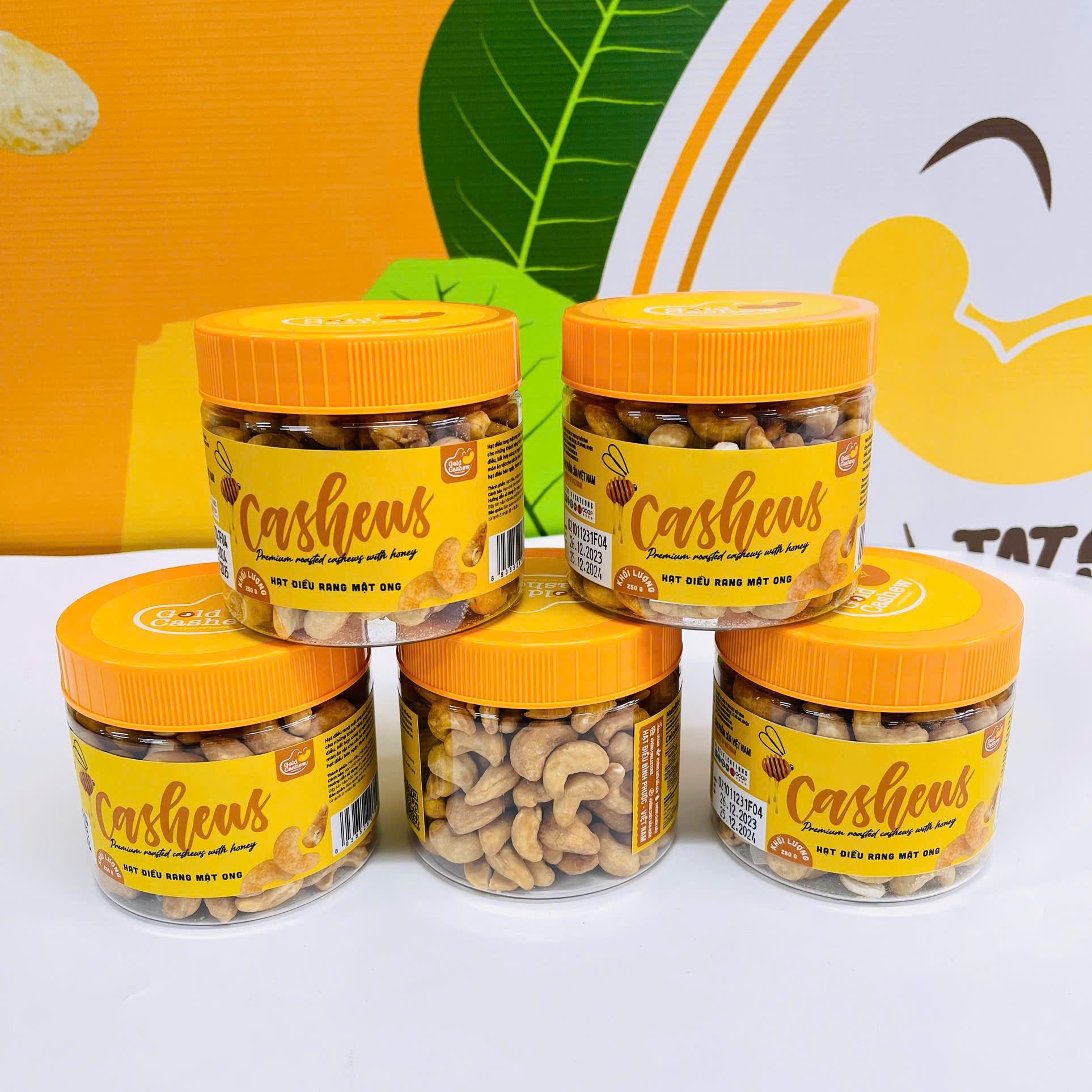 Hạt Điều Nhân Trắng Rang Mật Ong 250g HDV