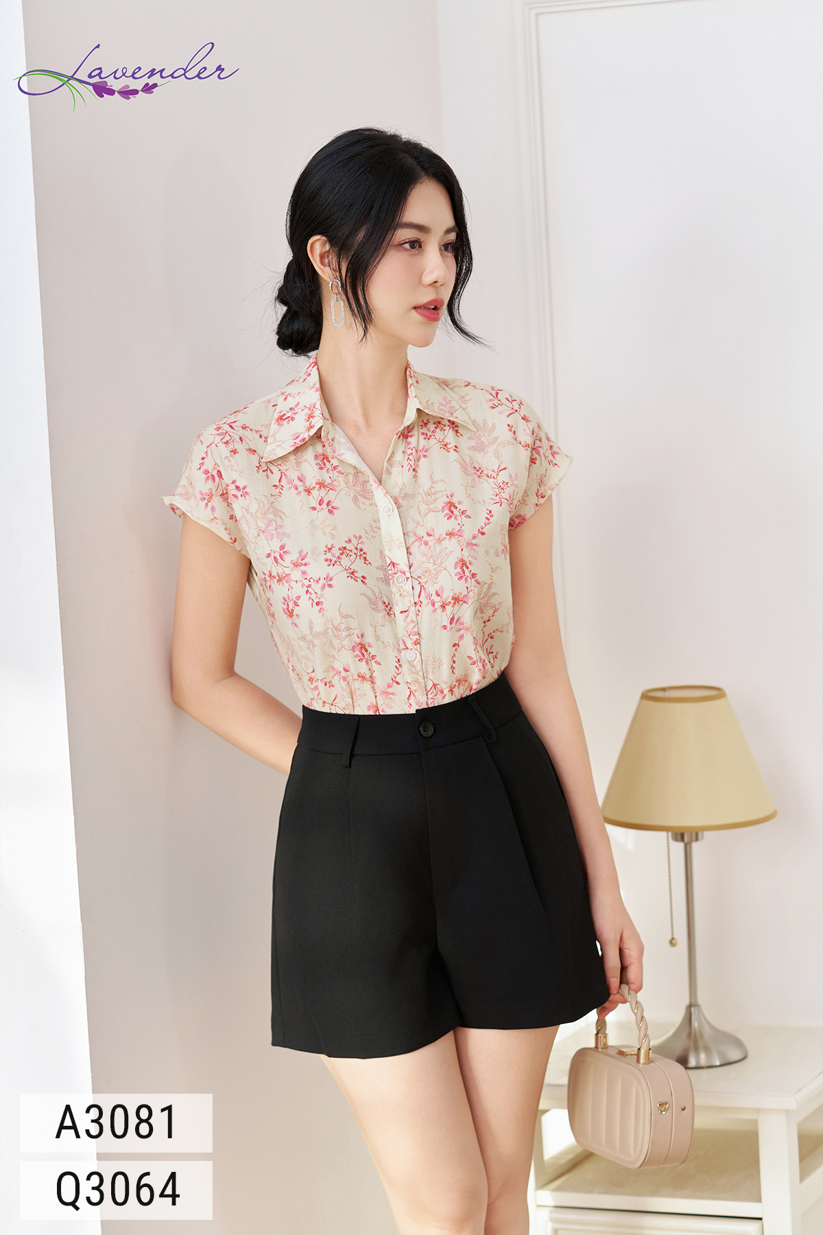 Quần short nữ 1 cúc Q3064