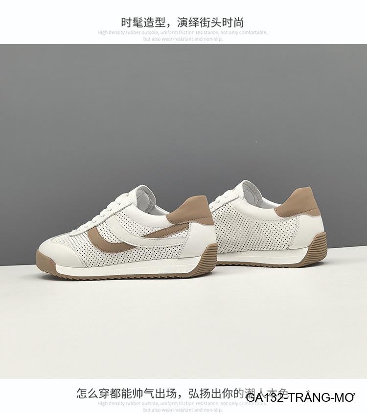 GA132 - Giày Sneaker Nam Phong Cách Hàn Quốc Đế Bằng Thoáng Khí Màu Trắng Xanh Lam & Trắng Mơ_thumbnail_11