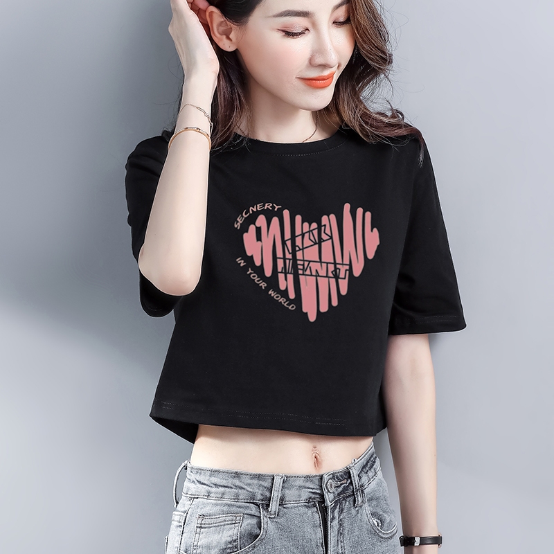 [Form Rộng] Áo croptop nữ form rộng đen trắng in hình thời trang - áo laptop dáng rộng chất liệu cotton LOZA G0127_thumbnail_8
