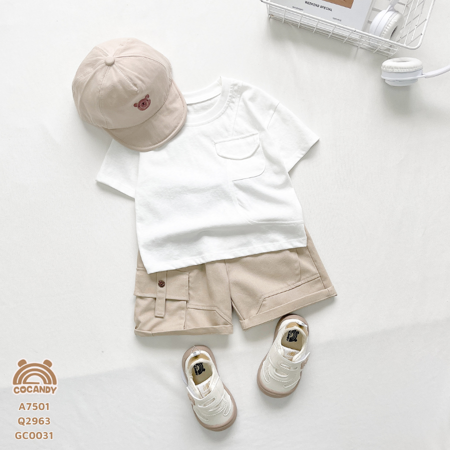 Áo cộc TRẮNG phối đáp sườn túi ngực có nắp_thumbnail_5