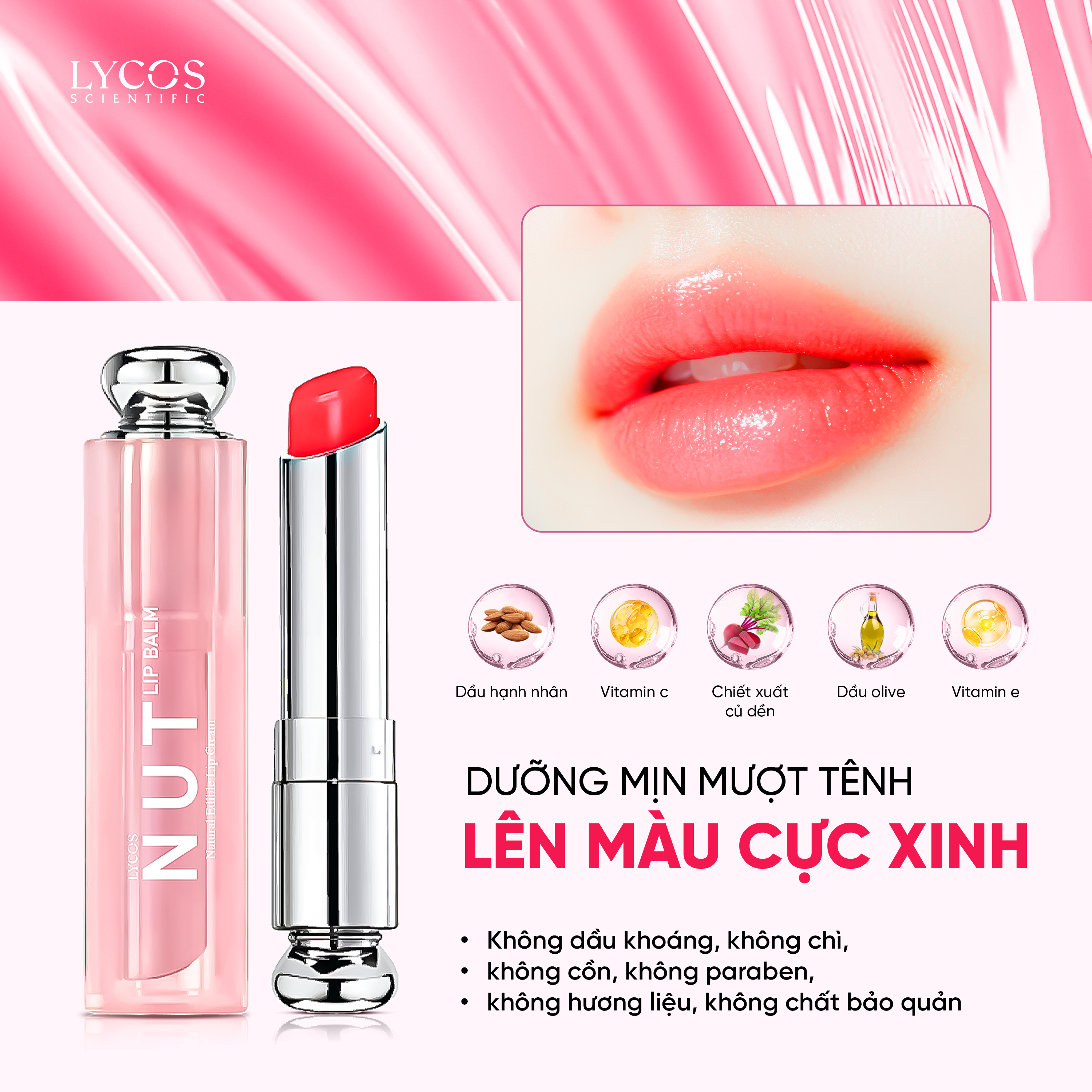 Son Dưỡng LYCOS Lip Balm Nut Dưỡng Ẩm, Làm Mềm & Cho Đôi Môi Tươi Tắn 10g_thumbnail_10