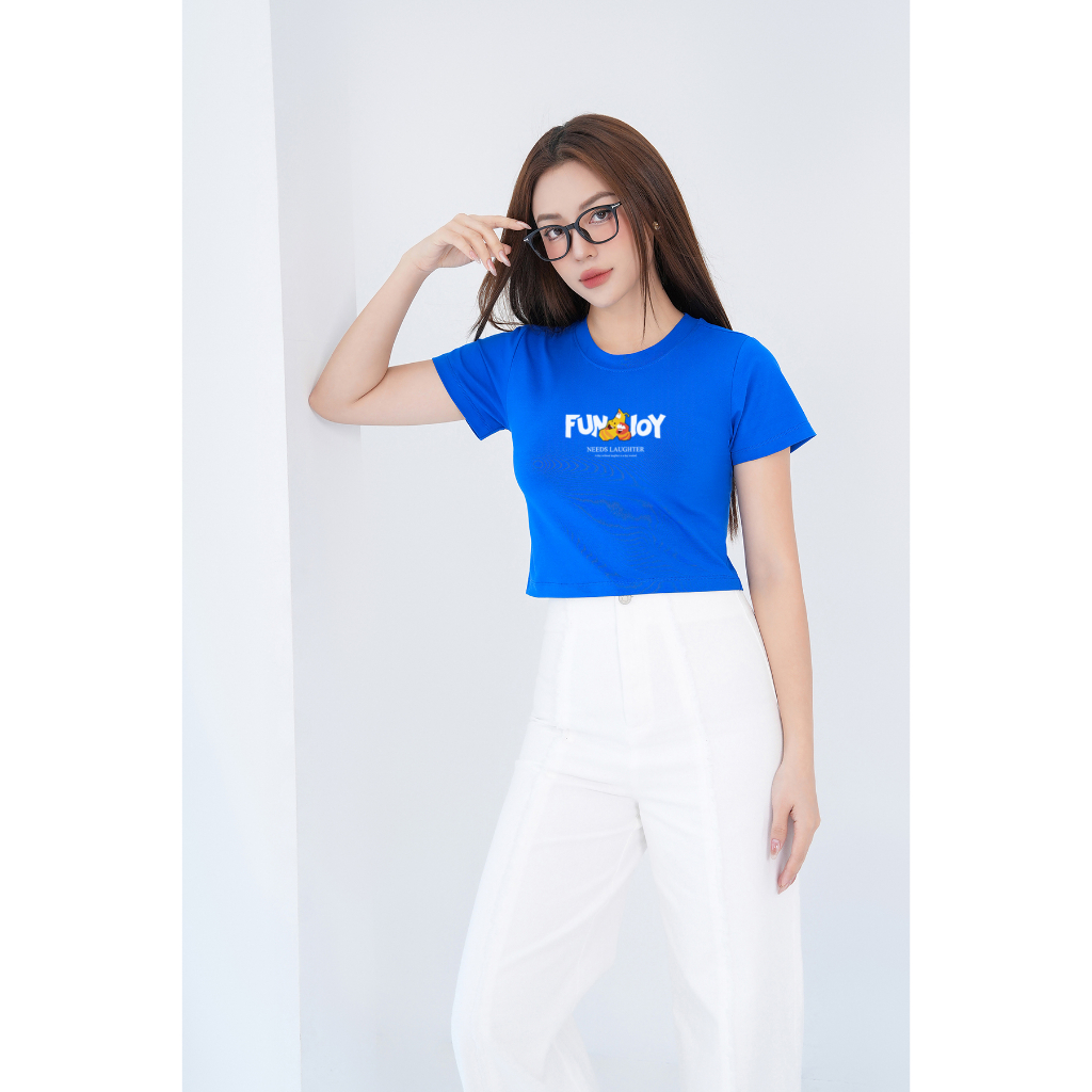 [Form Ôm] Áo croptop ôm nữ in chữ - Áo croptop kiểu thời trang LOZA G0072_thumbnail_4