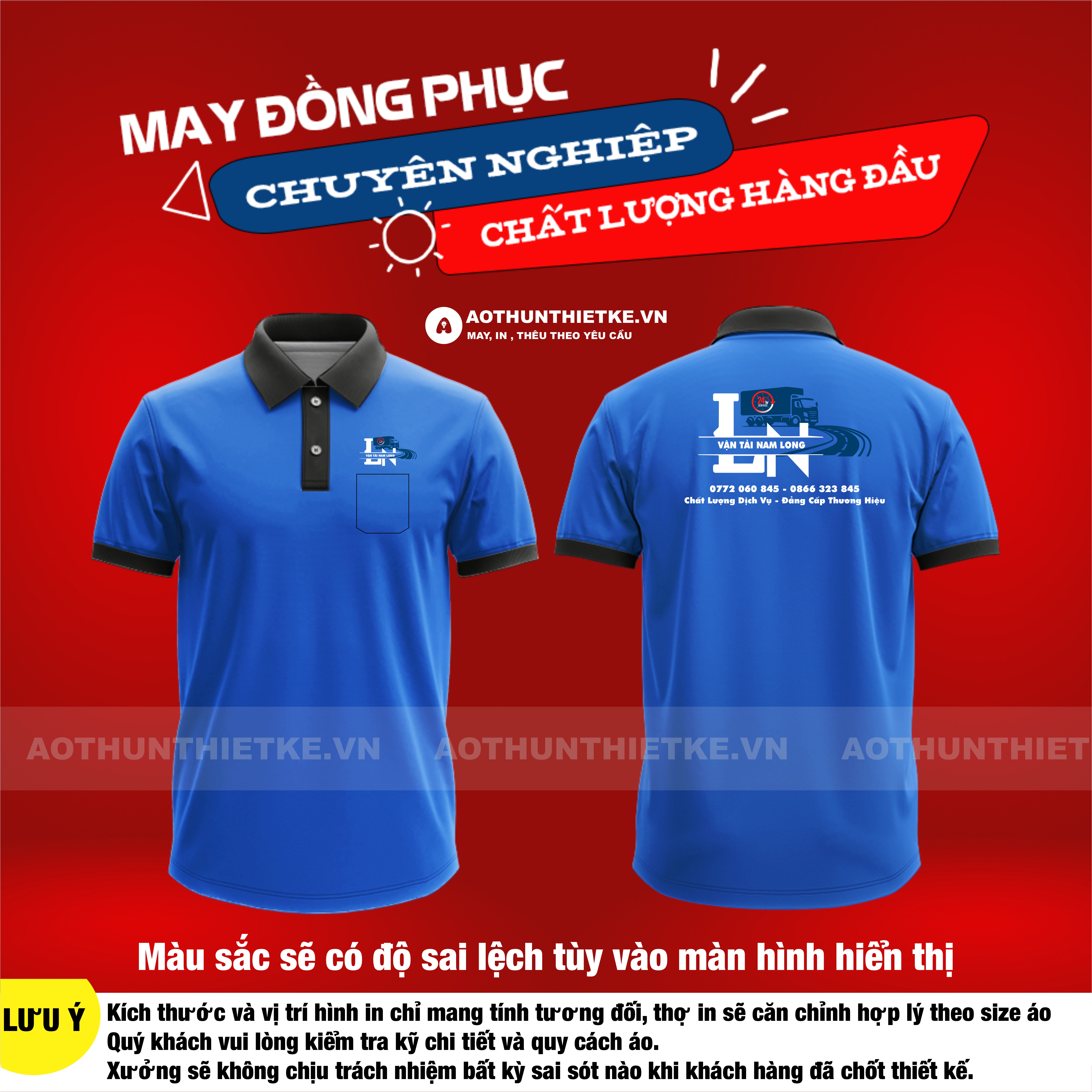Áo Đồng Phục Công Ty Vận Tải Nam Long