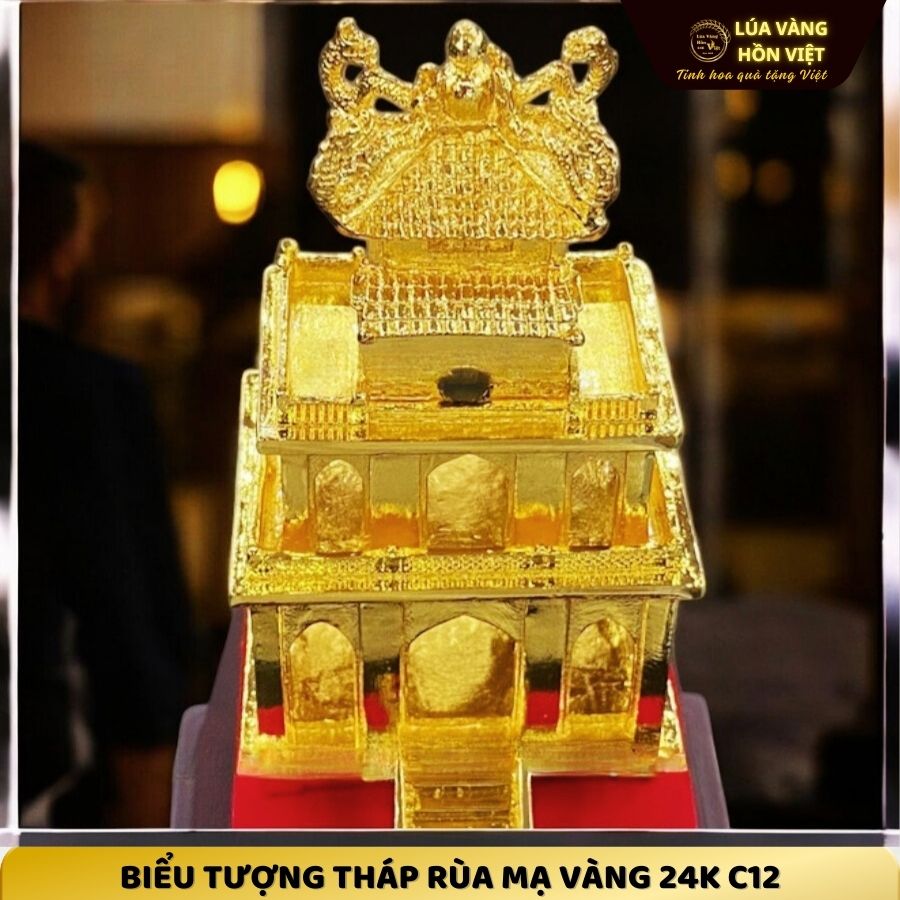 BIỂU TƯỢNG THÁP RÙA MẠ VÀNG 24K C12_thumbnail_4