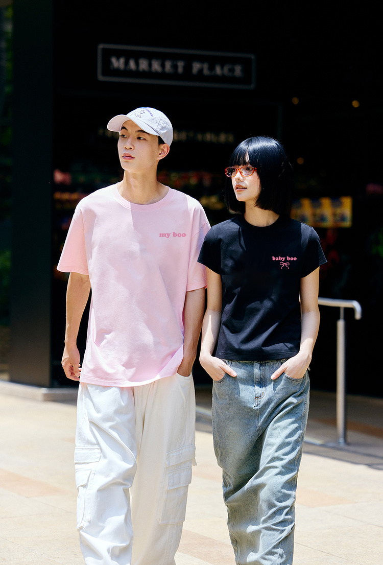 Áo thun cặp nam nữ đôi form rộng vải cotton co giãn thoáng mát ATD1653 Miucho in basic_thumbnail_5