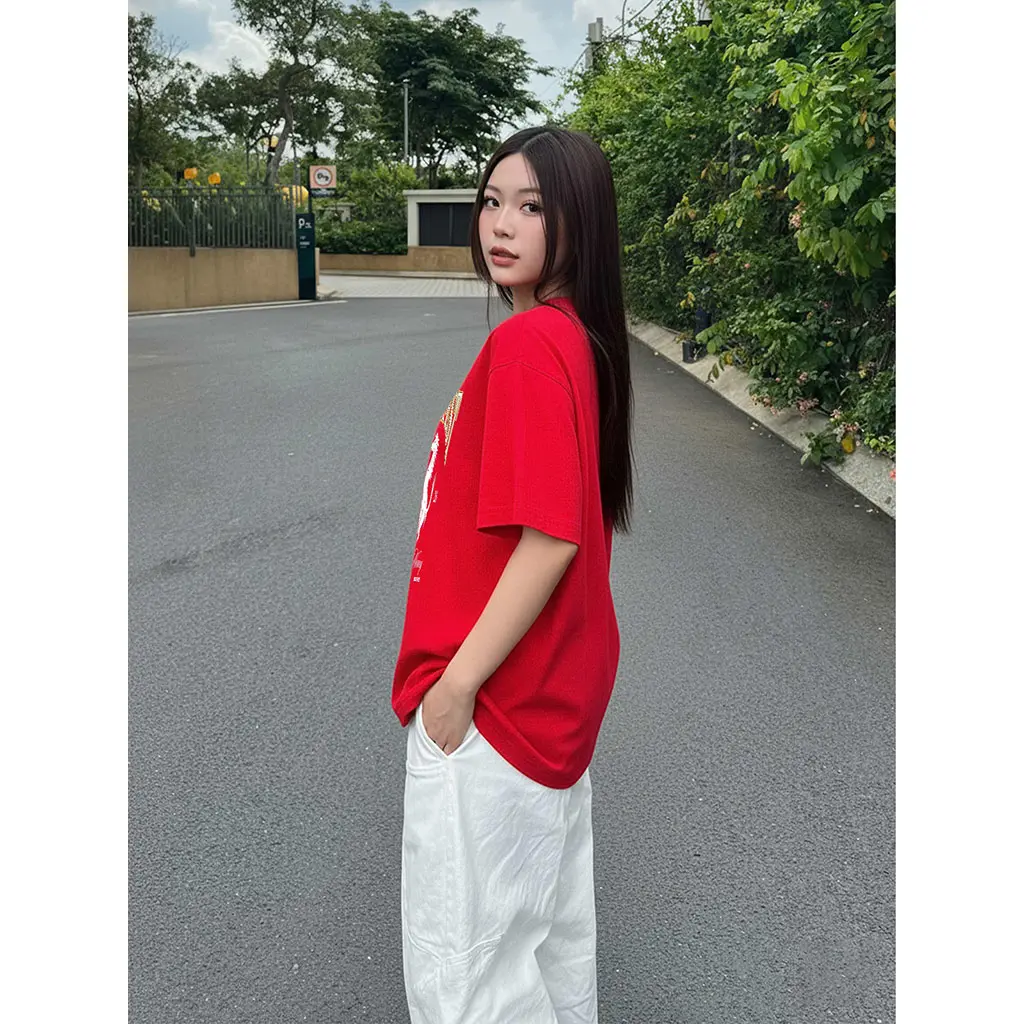 Áo thun boxy Tết Bính Ngọ Miucho vải dày dặn thoáng mát tay ngắn cổ tròn in mix 2909_thumbnail_5