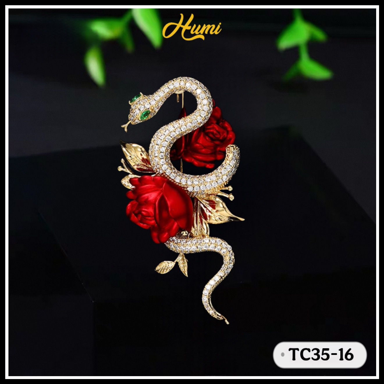 TRÂM CÀI RẮN CUỘN HOA HỒNG ĐỎ (TC35-16)