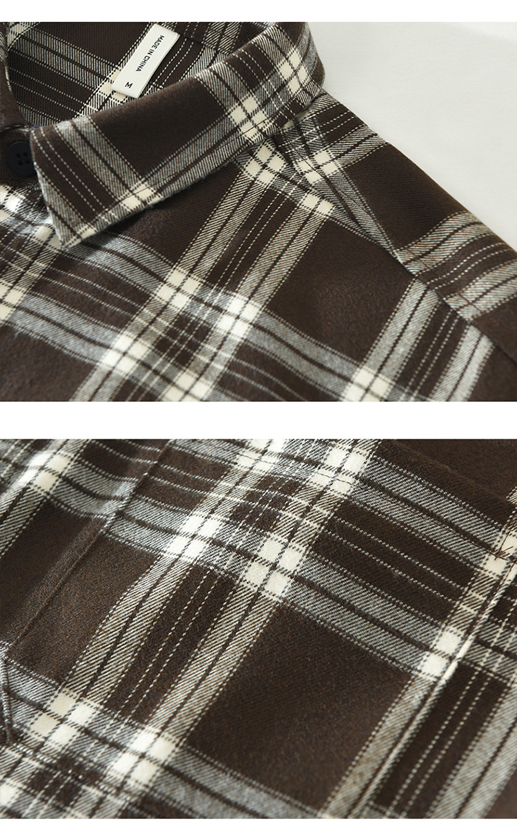 Áo Sơ Mi Dài Tay Kẻ Sọc Nhật Bản Retro Nam Dáng Rộng Thời Trang_thumbnail_7