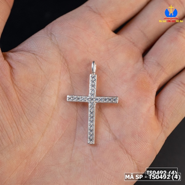 Thánh giá bạc D15 đính đá_thumbnail_1