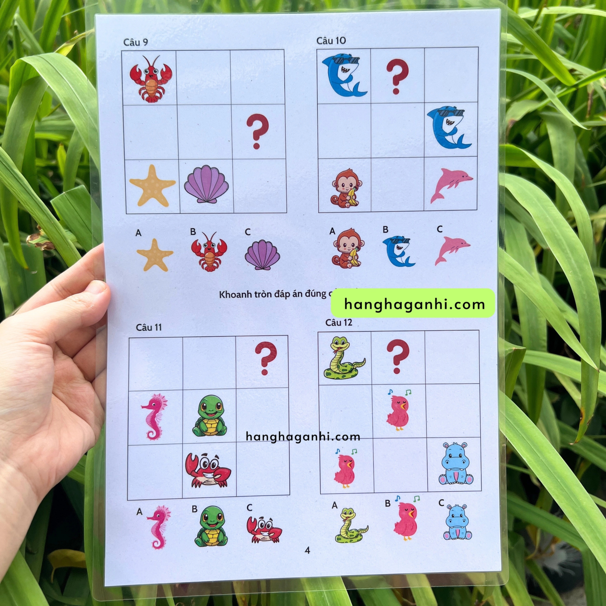 Học liệu Tư Duy sáng tạo Sudoku cho bé, bóc dán, viết xóa được_thumbnail_1