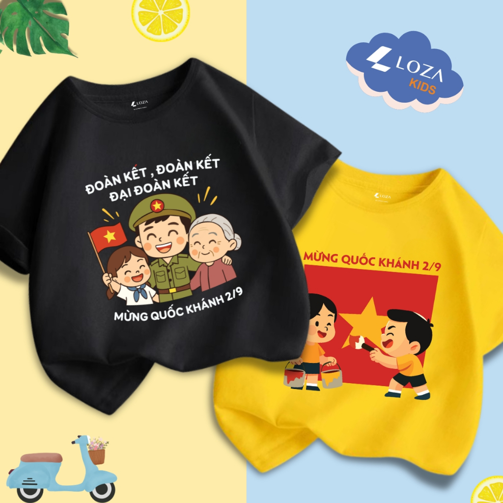 Áo phông cho bé in hình 