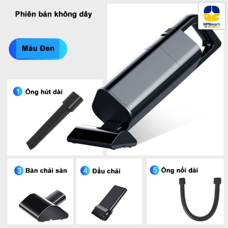 Máy hút bụi cầm tay mini NMIMART làm sạch giường, lông thú cưng dùng cho gia đình, cá nhân MHB02_thumbnail_3