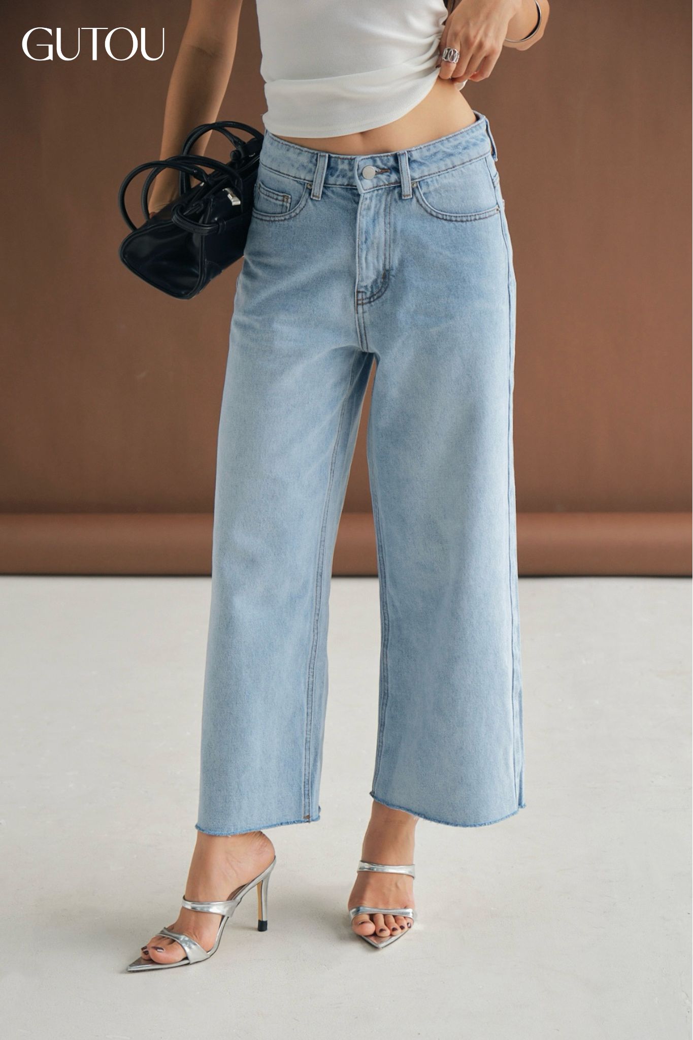 [ GUTOU ] Quần Jeans Suông Elegant Jeans_thumbnail_8