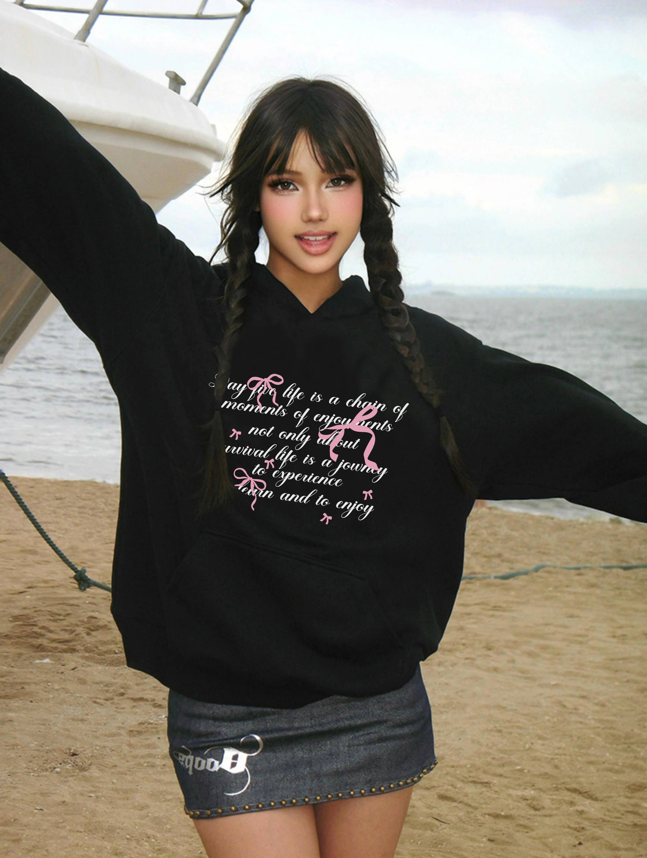 Áo hoodie nữ form rộng dày dặn vải nỉ chân cua HDD1642 Miucho in basic_thumbnail_3