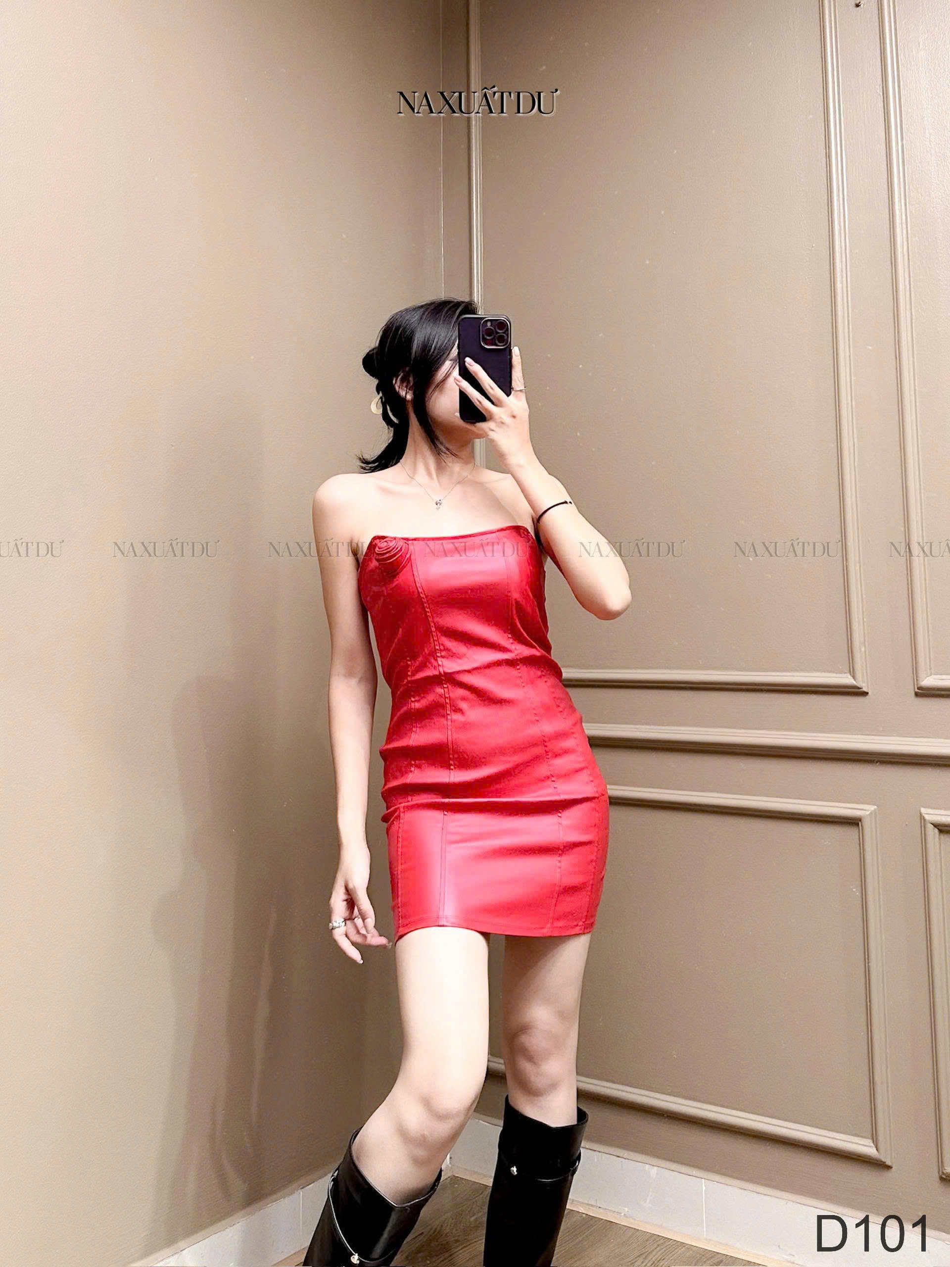 Đầm da cúp ngực - D101_thumbnail_8