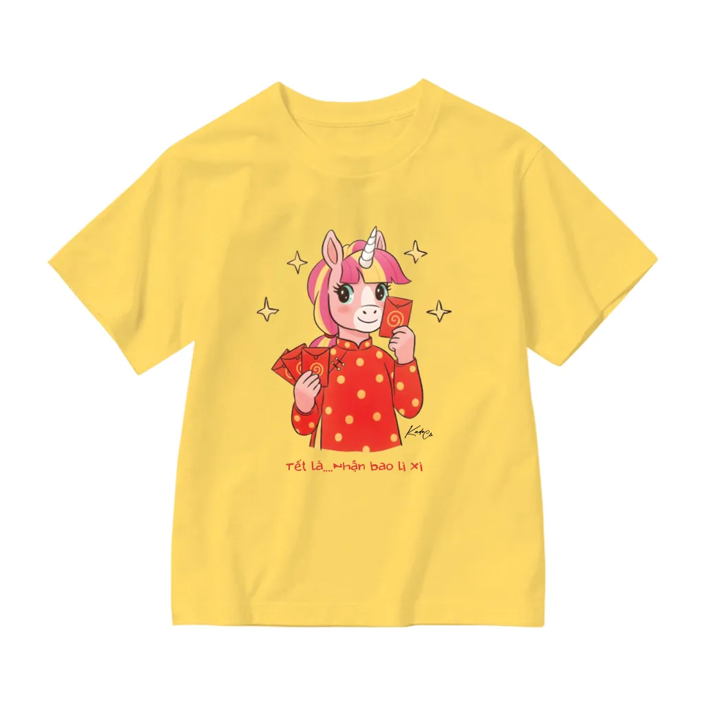 Áo thun bé trai bé gái Kado chất vải cotton cao cấp thoáng mát Tết Bính Ngọ 2860_thumbnail_17