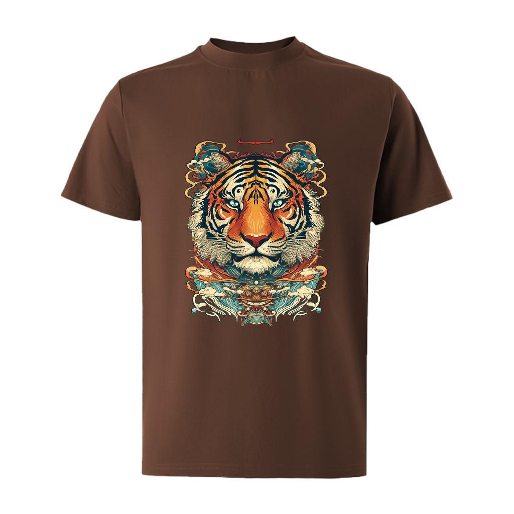 Áo thun nam form rộng 12 con giáp tuổi Dần ATD479 Miucho Iconic cotton cổ tròn in graphic_thumbnail_15