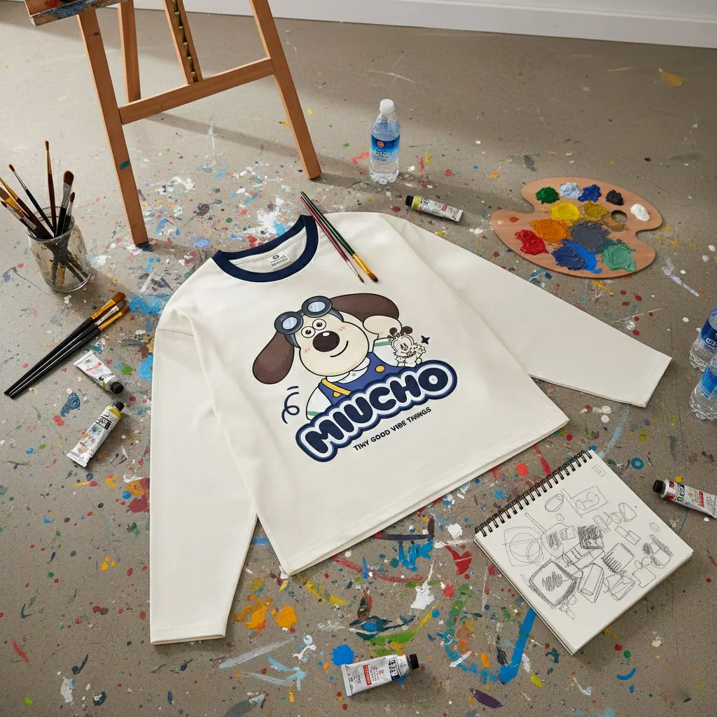 Áo thun boxy tay dài phối cổ Miucho 3122_thumbnail_6