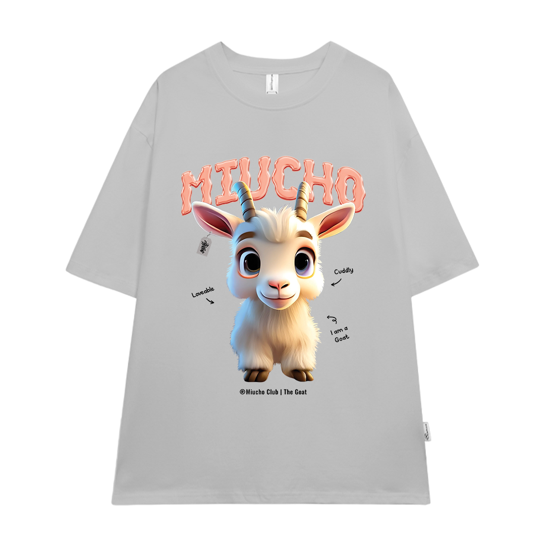 Áo thun form rộng 12 con giáp tuổi Mùi ATD1239 Miucho tay ngắn cổ tròn in mix_thumbnail_16