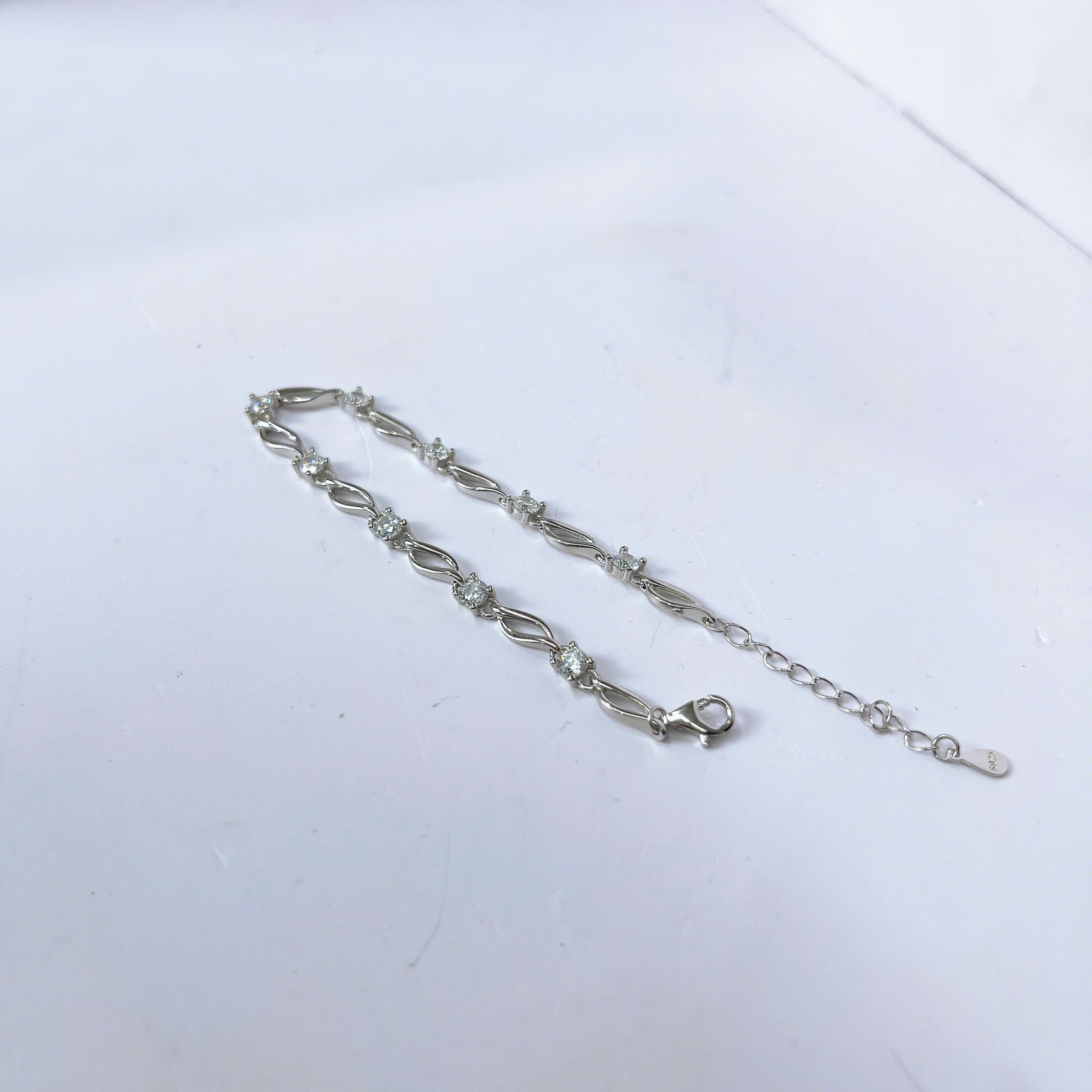 Vòng tay bạc xi vàng trắng mắc xích_thumbnail_3