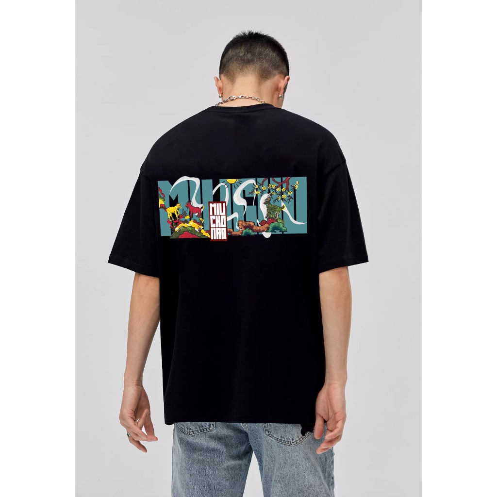 Áo thun nam form rộng 12 con giáp tuổi Mùi ( tuổi dê) ATD445 Miucho Man cotton cổ tròn ingraphic_thumbnail_4
