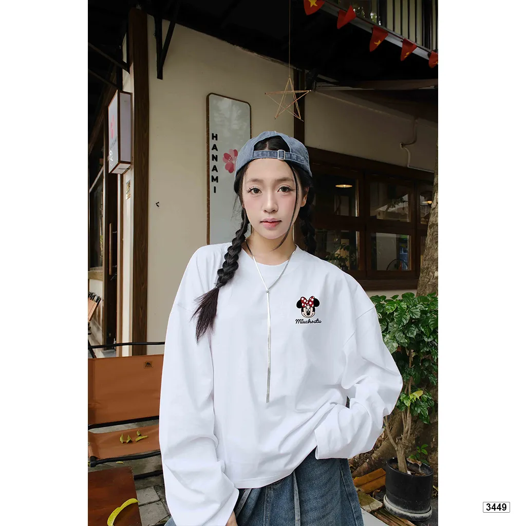 Áo thun boxy tay dài Kitty siêu yêu Miucho 3449_thumbnail_4