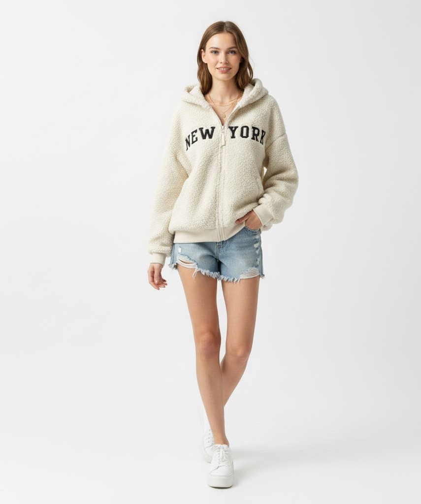 AK254 - Áo khoác lông be chữ GJ_thumbnail_1