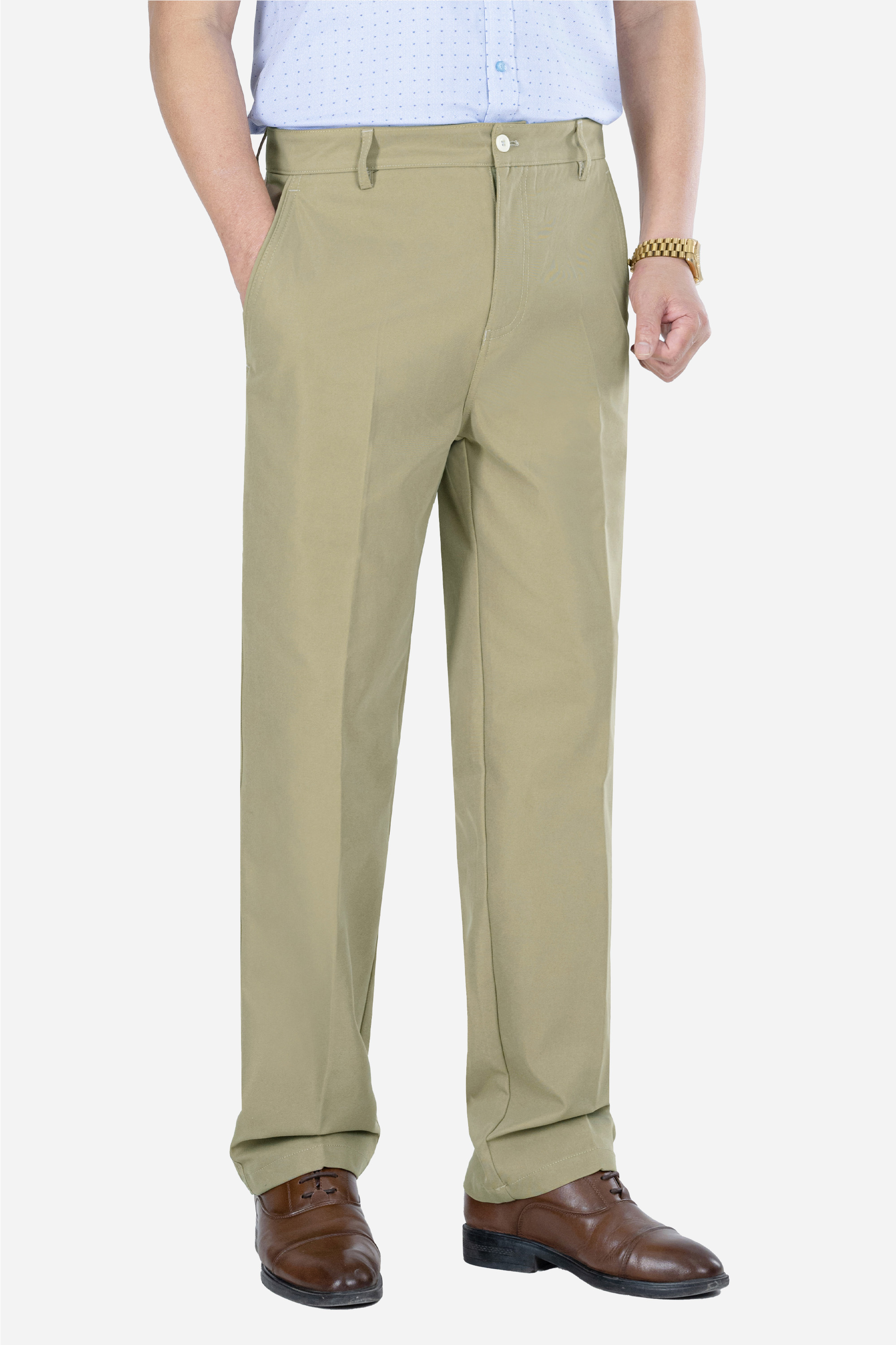 Quần Kaki 0 Li Nam Trung Niên ANCHI Phom Suông Ống Rộng Cao Cấp_thumbnail_3