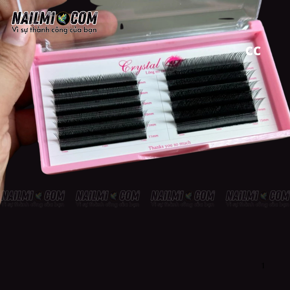 Lông Mi Trung Hoa - Độ dày 0.07 - Độ Cong LB - Mix size 8-15mm_thumbnail_1