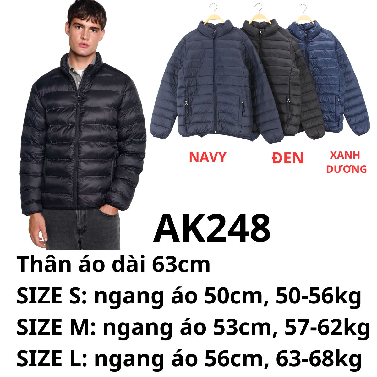 AK248 Áo phao MG