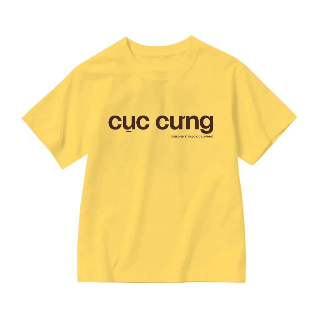 Áo thun kid basic form rộng Kado vải cotton thoáng mát thoải mái cả ngày in typography 2898_thumbnail_19