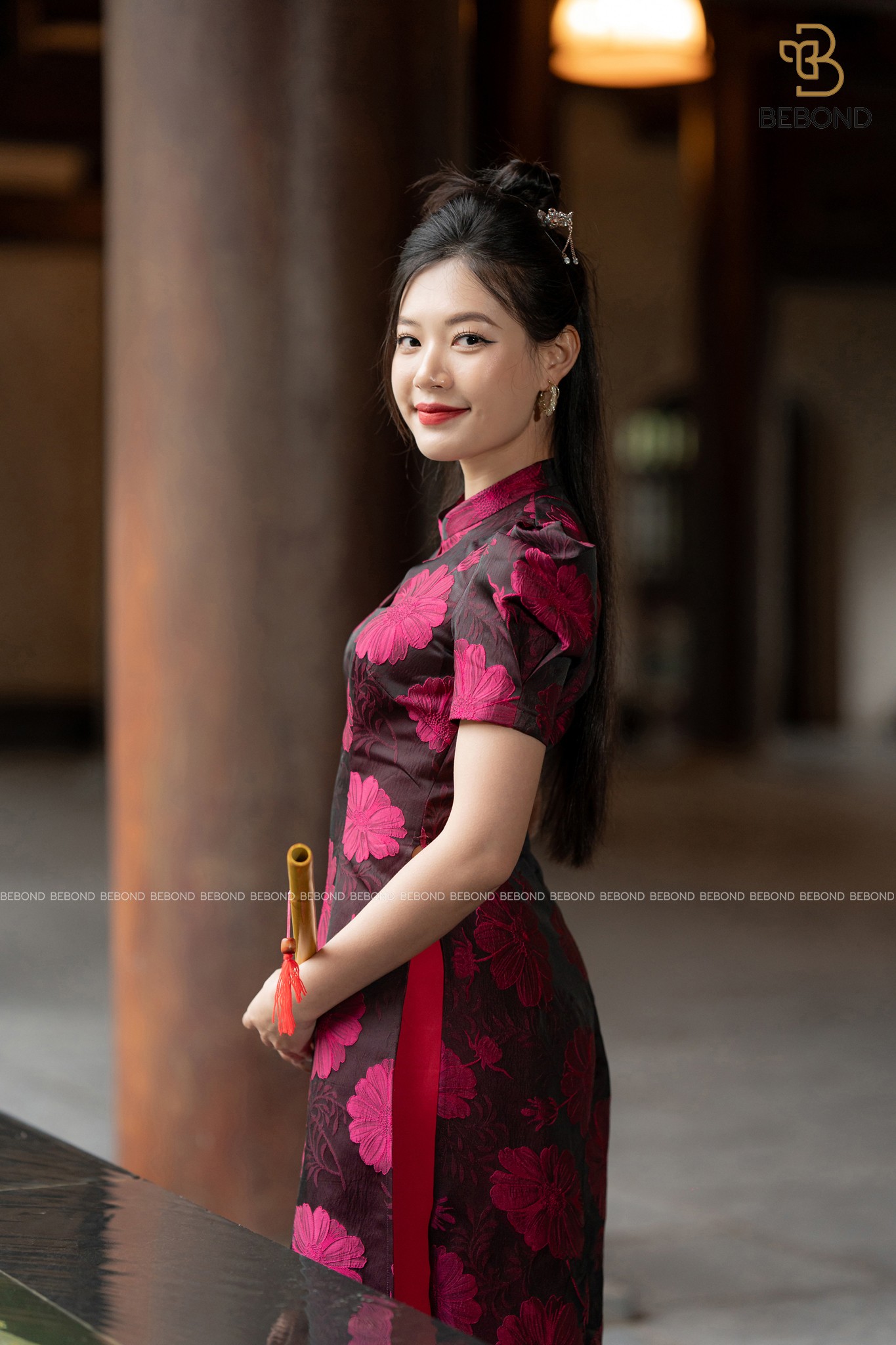 SET ÁO DÀI THỤC DI HOA NỔI