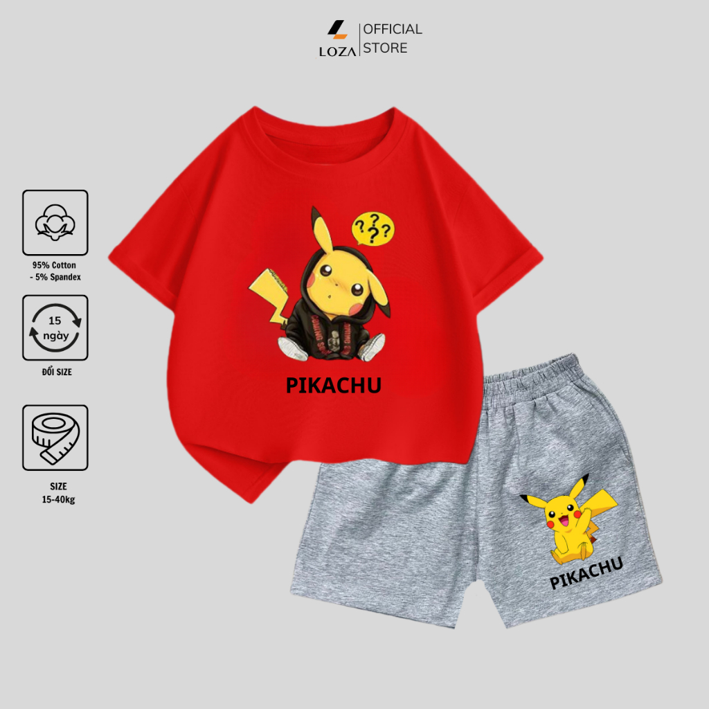 Bộ đồ bé trai in hình 'Pokemon' - Loza Kids SB108_thumbnail_6