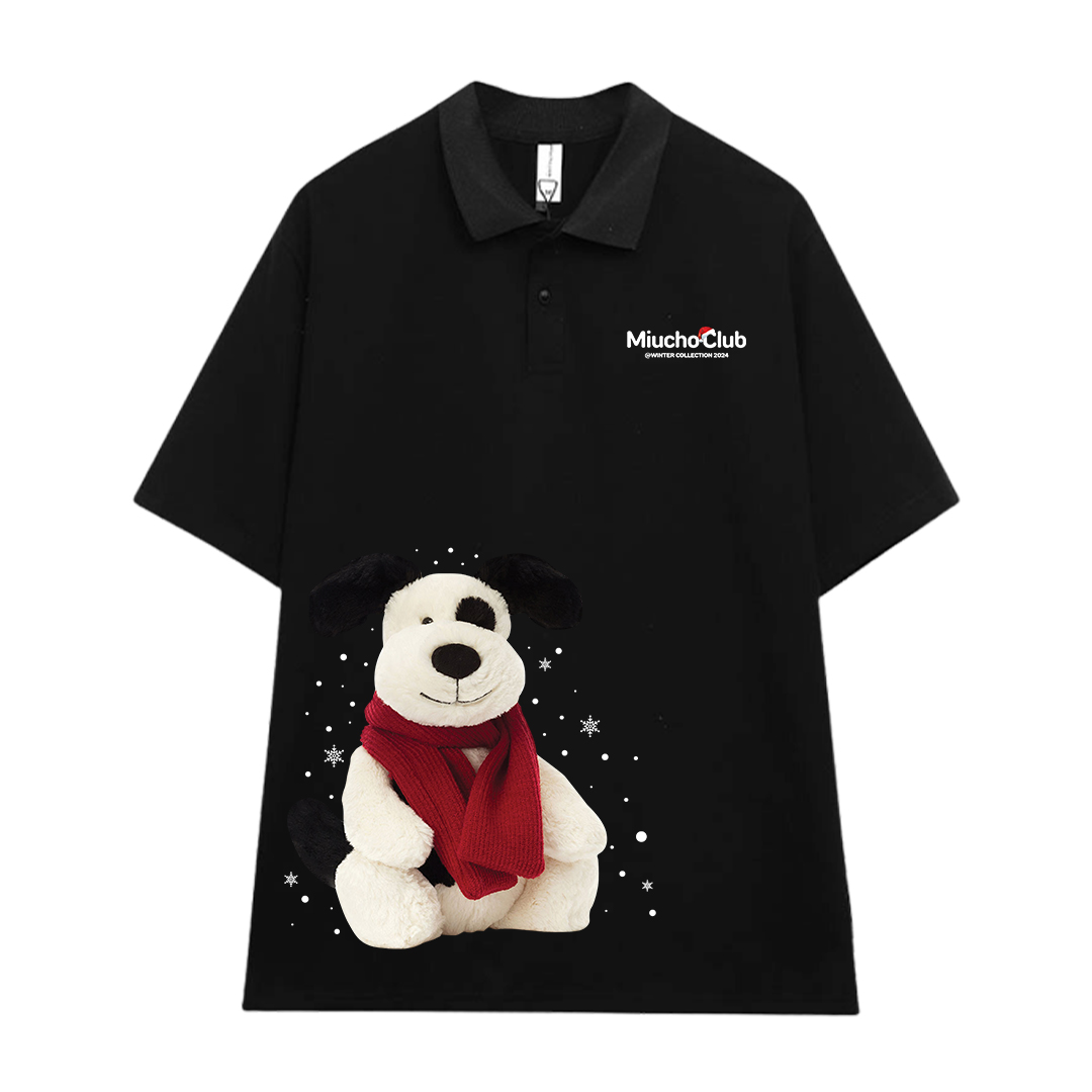 Áo polo nữ giáng sinh noel form rộng vải cotton co giãn thoáng mát PLD1714 Miucho in mix_thumbnail_6