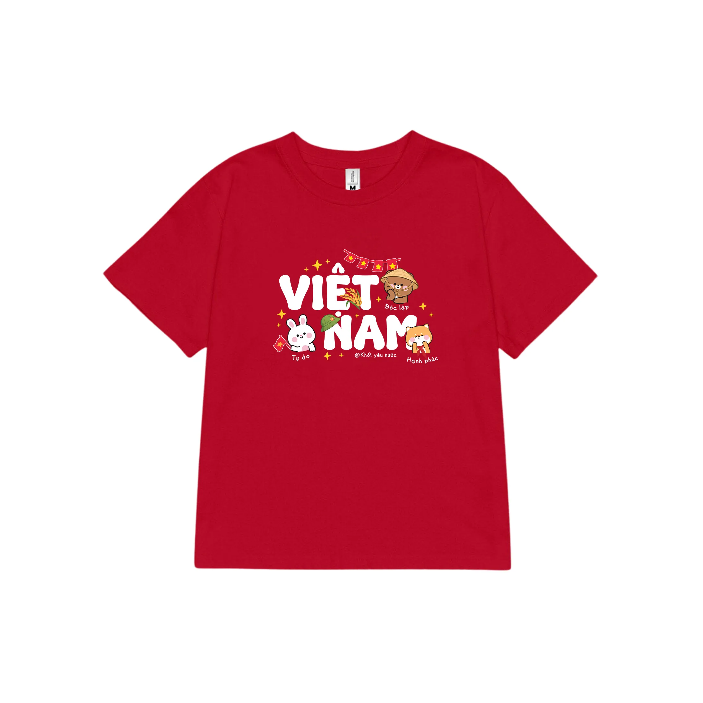 Áo baby tee tôi yêu Việt Nam 2515 Miucho tay ngắn vải cotton thoáng mát cổ tròn in mix_thumbnail_8