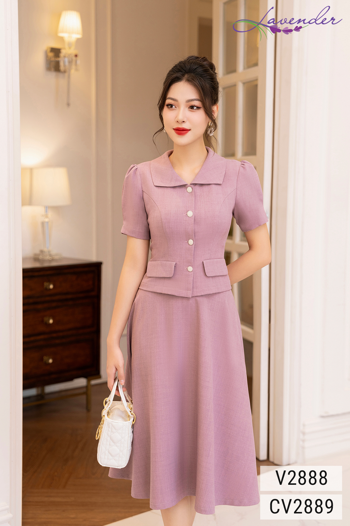 Chân váy xòe Thời trang Lavender màu tím CV2889_thumbnail_2