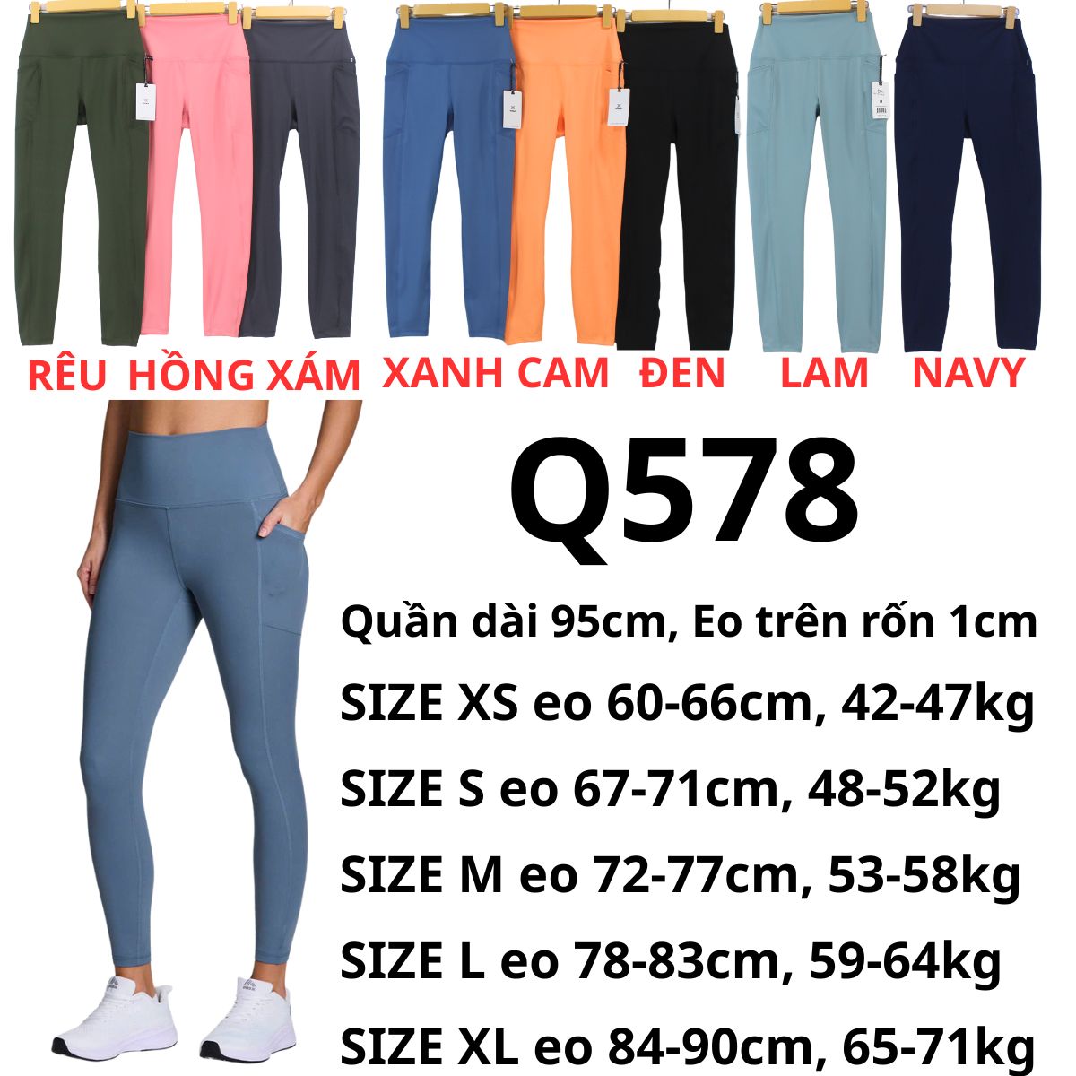 Q578 - Quần tập Skinny RBX
