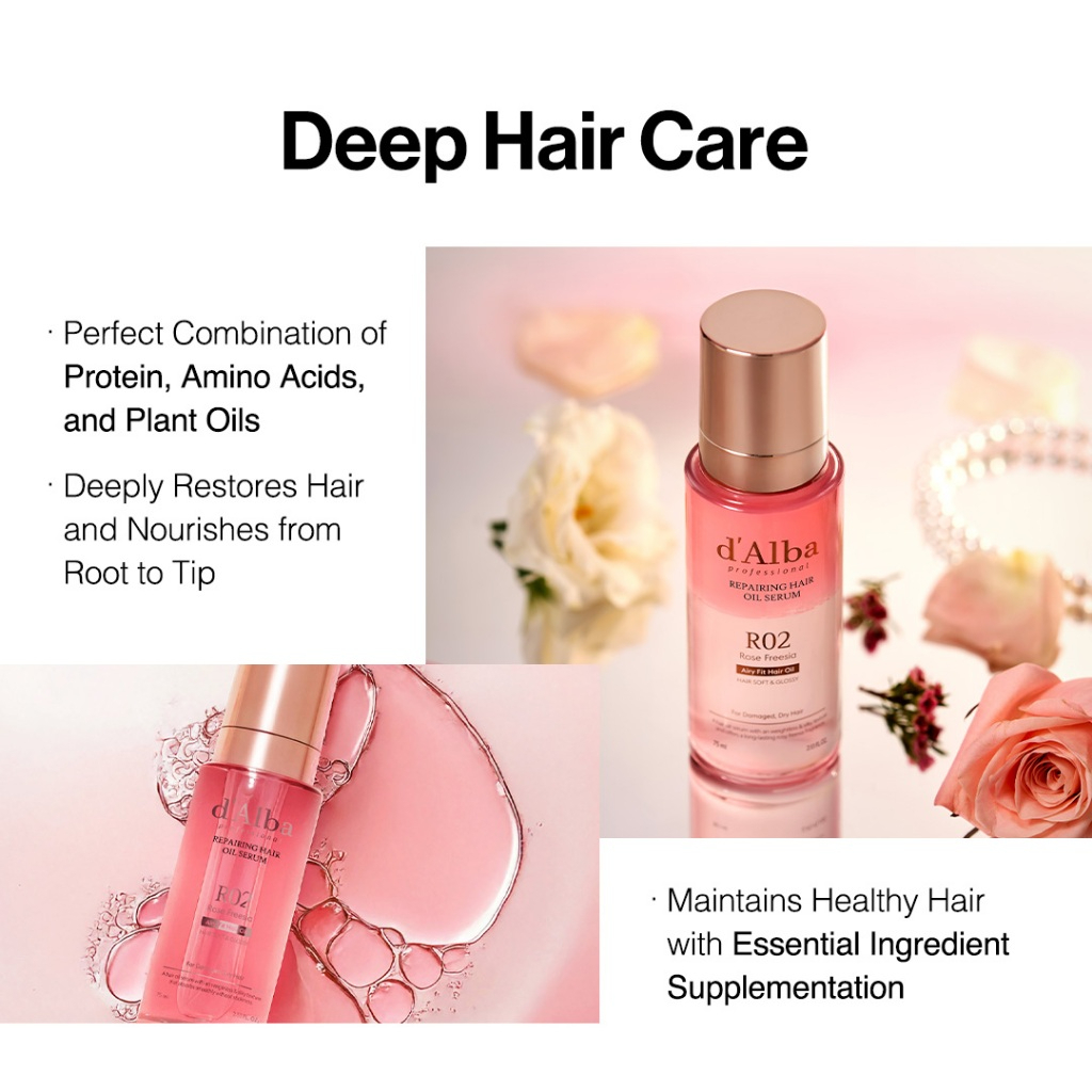 D'alba Professional Repairing  Hair Oil Serum 75ml_thumbnail_5