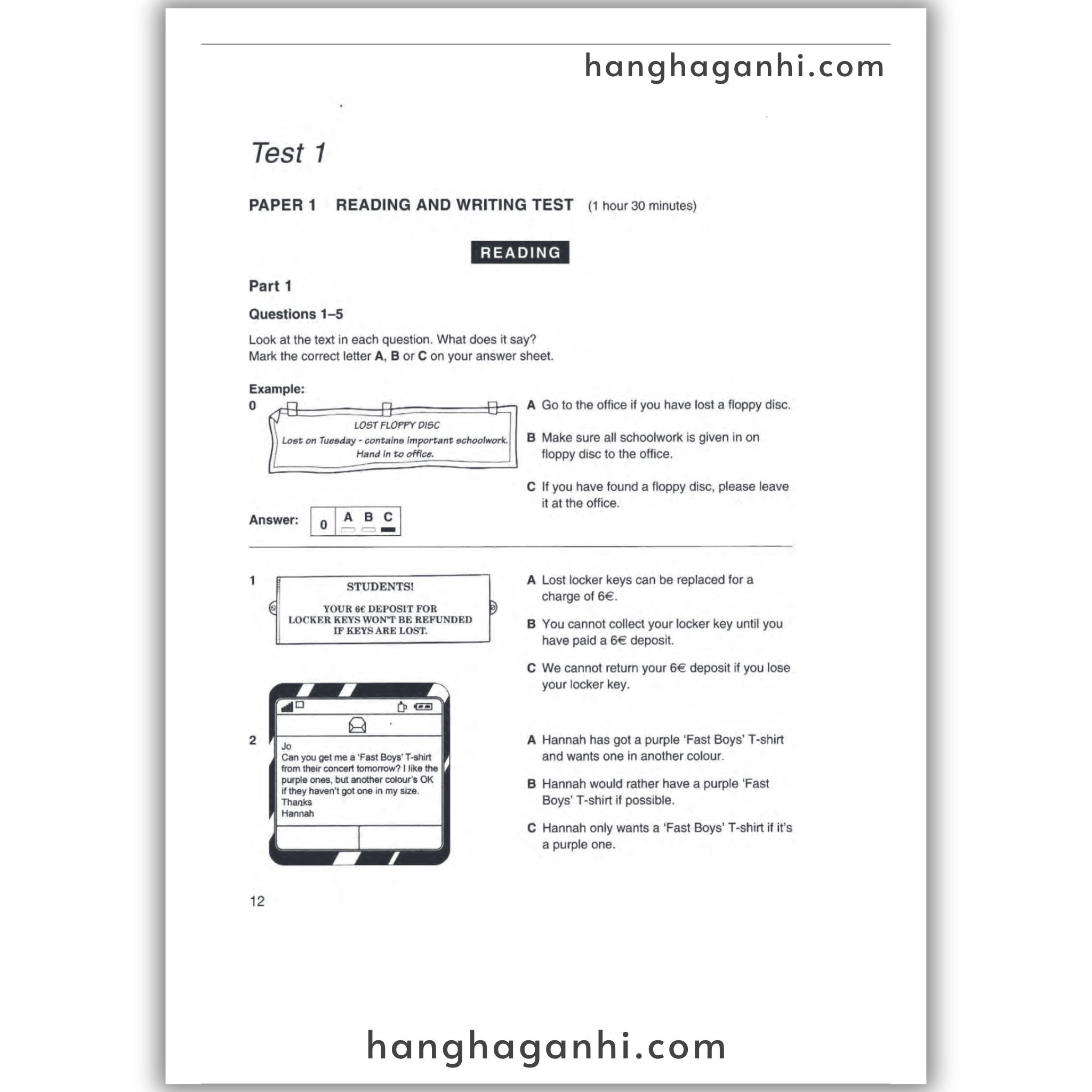 [Sách] Cambridge English Preliminary – Preliminary English Test (PET) 1 With Answers_thumbnail_13