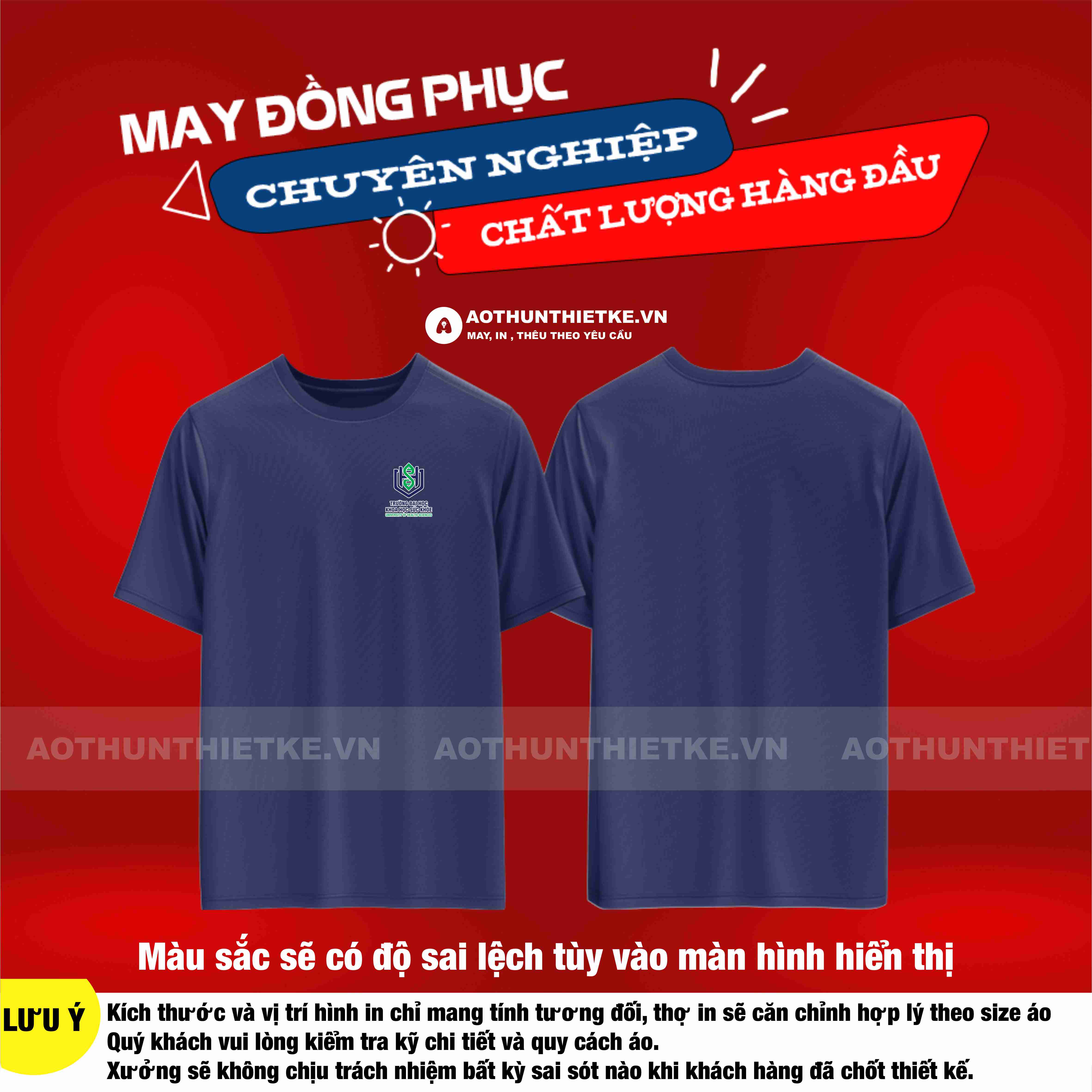 Áo Thun Đồng Phục Trường Đại Học Khoa Học Sức Khỏe
