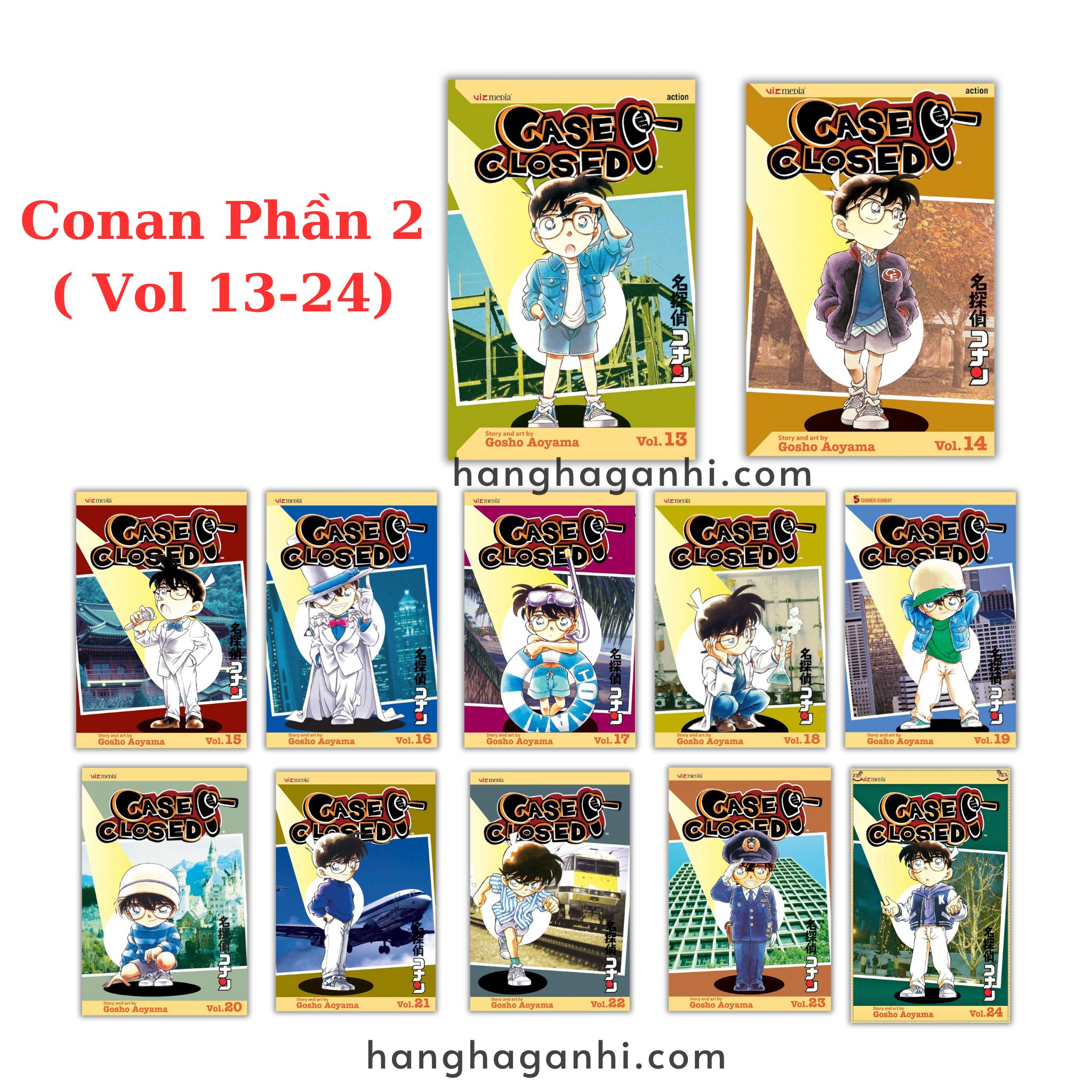 [TIẾNG ANH] - Truyện Tranh Thám Tử Lừng Danh Conan Phần 2 ( Vol 13-24)