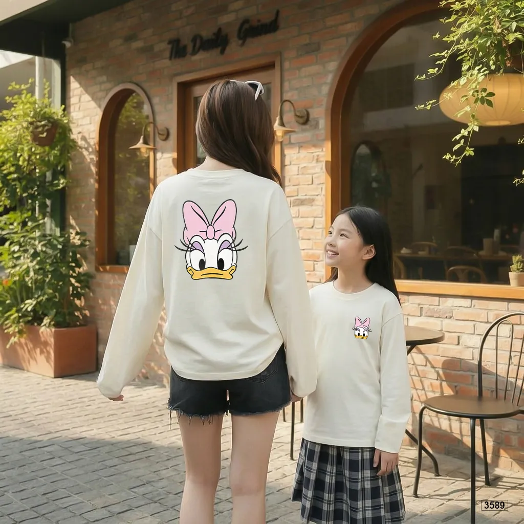 Áo thun trẻ em tay dài form rộng thiết kế hoạt hình dễ thương Kado 3589_thumbnail_4